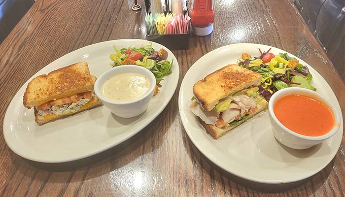 Ruby's Family Restaurant in Minnesota lunch soup, salad and half sandwich combos