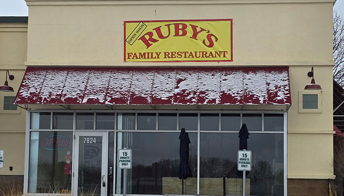 Rubys Family Restaurant Chanhassen MN building exterior.